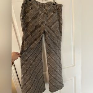 Size 32 Free People low rise bell bottom plaid pants